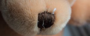 Preview wallpaper teddy bear, nose, muzzle, material