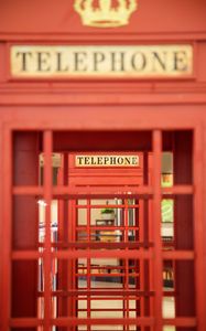 Preview wallpaper telephone box, telephone, red, box