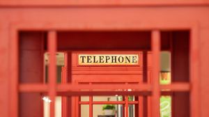 Preview wallpaper telephone box, telephone, red, box