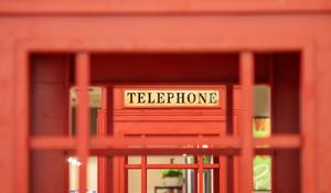 Preview wallpaper telephone box, telephone, red, box