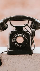 Preview wallpaper telephone, vintage, old, black