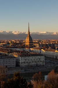 Preview wallpaper temple, architecture, buildings, city, mountains