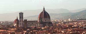 Preview wallpaper temple, architecture, city, buildings, roofs