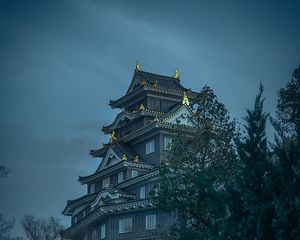 Preview wallpaper temple, pagoda, architecture, trees