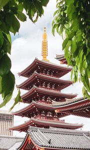 Preview wallpaper temple, pagoda, building, architecture, japan