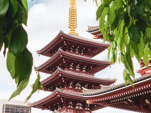 Preview wallpaper temple, pagoda, building, architecture, japan