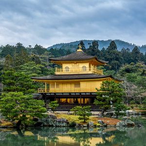 Preview wallpaper temple, pagoda, building, architecture, reflection, japan