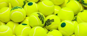 Preview wallpaper tennis, balls, sport, lime green, yellow