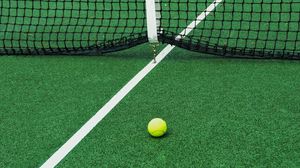 Preview wallpaper tennis, court, net, ball, sport
