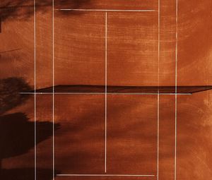Preview wallpaper tennis court, tennis, court, marking, aerial view