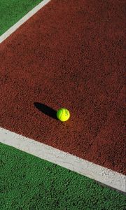 Preview wallpaper tennis, tennis ball, ball, court