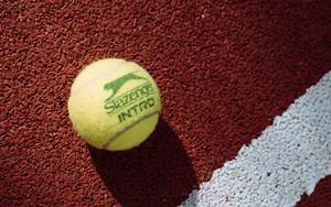 Preview wallpaper tennis, tennis ball, ball, court, markup