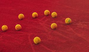 Preview wallpaper tennis, tennis balls, balls, court