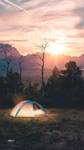 Preview wallpaper tent, camping, landscape