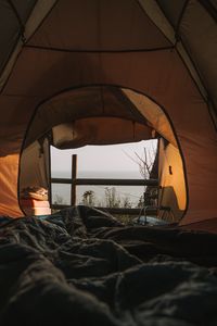 Preview wallpaper tent, camping, nature, view