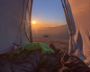 Preview wallpaper tent, legs, camping, tourism, travel, sunlight