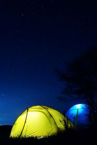 Preview wallpaper tent, night, starry sky