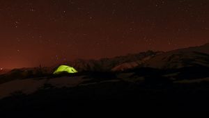 Preview wallpaper tent, night, stars, sky