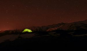 Preview wallpaper tent, night, stars, sky