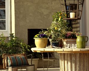 Preview wallpaper terrace, room, table, comfort