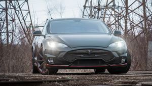 Preview wallpaper tesla model s, tesla, headlights, front view