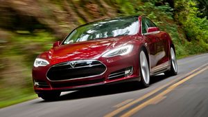 Preview wallpaper tesla, model s, tesla model s, red