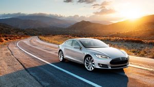 Preview wallpaper tesla, model s, tesla model s, gray