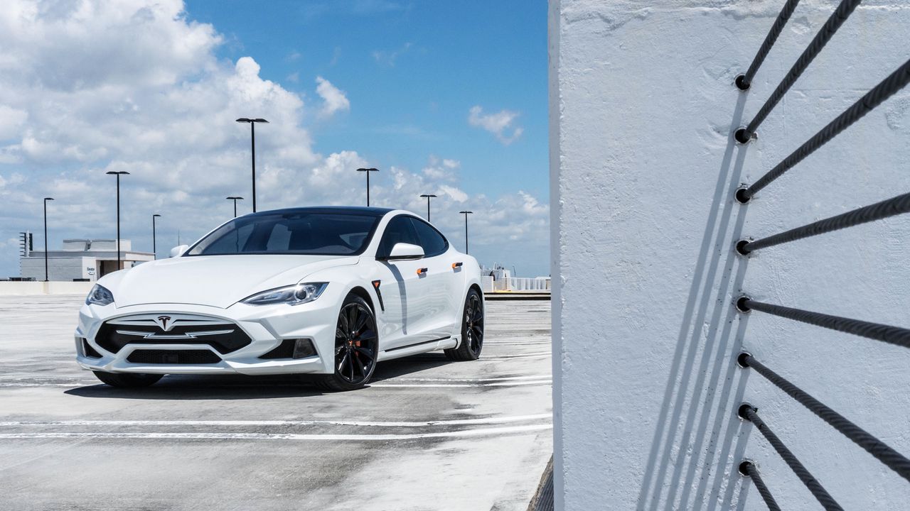 Wallpaper tesla model s, tesla, white, luxury