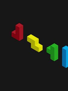 Preview wallpaper tetris, figurines, colorful