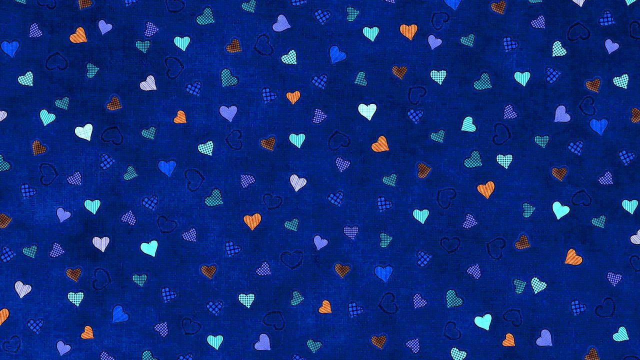 Wallpaper texture, background, heart, colorful