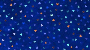 Preview wallpaper texture, background, heart, colorful