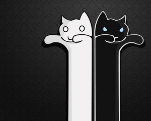 Preview wallpaper texture, cats, black white