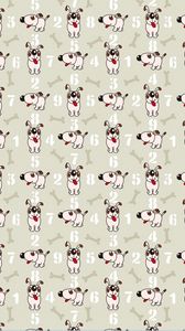 Preview wallpaper texture, dogs, drawing, positive