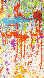 Preview wallpaper texture, paint, stains, multicolored