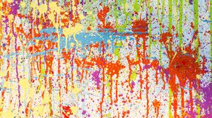 Preview wallpaper texture, paint, stains, multicolored
