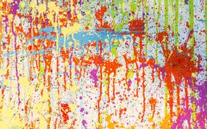 Preview wallpaper texture, paint, stains, multicolored