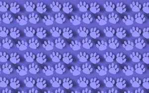 Preview wallpaper texture, paws, pattern, traces