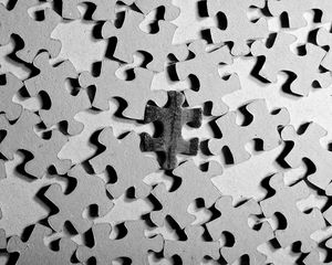 Preview wallpaper texture, puzzle, shape, black white