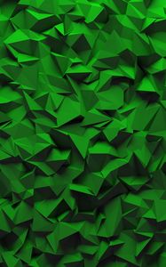 Preview wallpaper texture, relief, geometric, volume, green