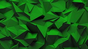 Preview wallpaper texture, relief, geometric, volume, green