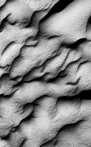 Preview wallpaper texture, sand, waves, bw, gray