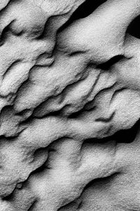 Preview wallpaper texture, sand, waves, bw, gray