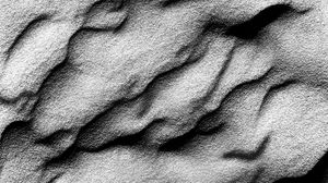 Preview wallpaper texture, sand, waves, bw, gray