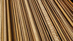 Preview wallpaper texture, stripes, gold, golden