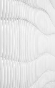 Preview wallpaper texture, white, wavy, architecture, minimalism