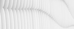 Preview wallpaper texture, white, wavy, architecture, minimalism