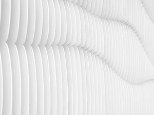 Preview wallpaper texture, white, wavy, architecture, minimalism
