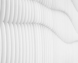 Preview wallpaper texture, white, wavy, architecture, minimalism