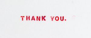 Preview wallpaper thank you, words, inscription, white
