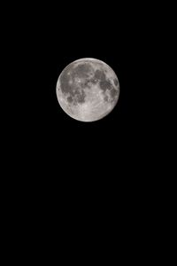 Preview wallpaper the moon, night, black background